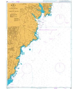 British Admiralty Nautical Chart 896 Ulsan Hang to Taebyon Hang