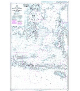 British Admiralty Nautical Chart 941B Selat Madura to Selat Makasar