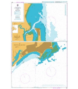 British Admiralty Nautical Chart 960 Cabedelo and Maceio