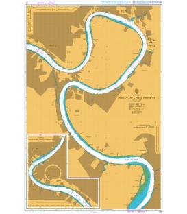 British Admiralty Nautical Chart  993 Mae Nam Chao Phraya