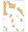 British Admiralty Nautical Chart 1038 Steno Sifnou to Steno Kafirea