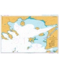British Admiralty Nautical Chart 1086 Edremit Korfezi to Strymonikos Kolpos