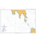 British Admiralty Nautical Chart 1092 Western Approaches to the Aegean Sea