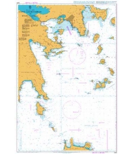 British Admiralty Nautical Chart 1093 Steno Antikythiron to Steno Kafirea