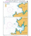 British Admiralty Nautical Chart 1113 Harbours on the North-West Coast of Spain
