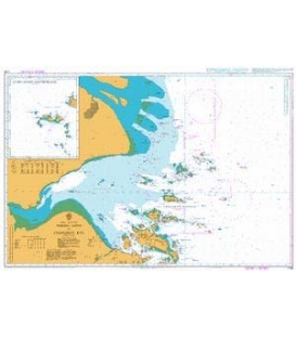 British Admiralty Nautical Chart 1199 Ningbo Gang to Changjiang Kou