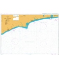 British Admiralty Nautical Chart 1384 Tema to Cotonou