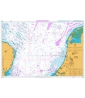 British Admiralty Nautical Chart 1408 Harwich and Rotterdam to Cromer and Terschelling