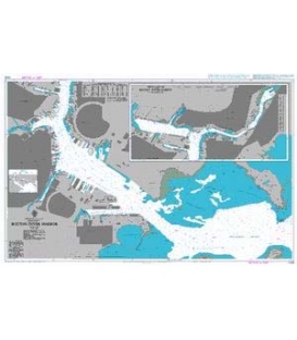 British Admiralty Nautical Chart 1528 Boston Inner Harbor