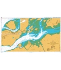 British Admiralty Nautical Chart 1549 River Shannon Rinealon Point to Shannon Airport including Foynes Harbour