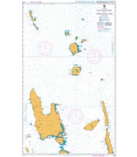 British Admiralty Nautical Chart 1575 Ile Pentecote to Torres Islands
