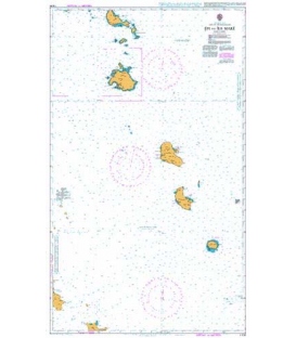 British Admiralty Nautical Chart 1576 Epi to Ile Mare