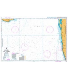 British Admiralty Nautical Chart 1587 Colombo to Cape Comorin