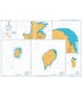 British Admiralty Nautical Chart 1595 Ilhas do Principe, de Sao Tome and Isla Pagalu