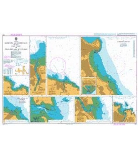 British Admiralty Nautical Chart 1612 Harbours and Anchorages on the East Coast of England and Scotland
