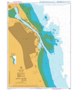 British Admiralty Nautical Chart 1626 Blyth