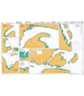 British Admiralty Nautical Chart 1638 Plans in Northern Vanuatu