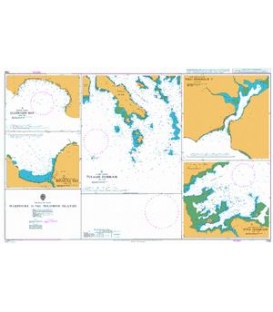 British Admiralty Nautical Chart 1766 Harbours in the Solomon Islands