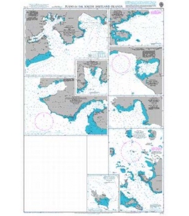British Admiralty Nautical Chart 1774 Plans in the South Shetland Islands