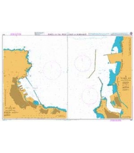 British Admiralty Nautical Chart 1807 Ports on the West Coast of Hokkaido