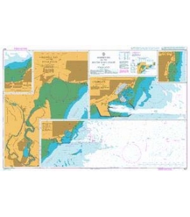 British Admiralty Nautical Chart 1827 Harbours on the South-East Coast of England