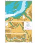 British Admiralty Nautical Chart 1859 Port of Bristol