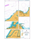 British Admiralty Nautical Chart 1912 Ports on the North and West Coasts of Morocco