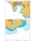 British Admiralty Nautical Chart 1944 Ports on the West Coast of Mexico