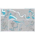 Britsh Admiralty Nautical Chart 1945 Batang Rajang Sarikei to Sibu