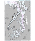 British Admiralty Nautical Chart 1947 Admiralty Inlet and Puget Sound