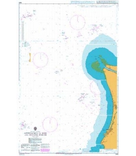British Admiralty Nautical Chart 1949 Approaches to Miri and Batang Baram
