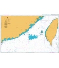 British Admiralty Nautical Chart 1968 Taiwan Strait