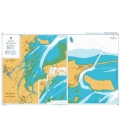 British Admiralty Nautical Chart 2134 Plans in Brunei Bay