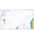 British Admiralty Nautical Chart 2182D Norwegian Sea Foroyar to Bergen