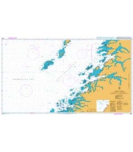British Admiralty Nautical Chart 2321 Vestfjorden Myken to Moskenesoya