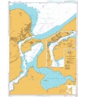 British Admiralty Nautical Chart 2354 Travemunde and Approaches