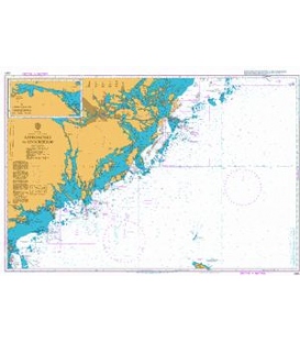British Admiralty Nautical Chart 2362 Approaches to Stockholm