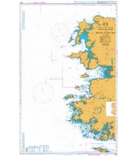 British Admiralty Nautical Chart 2420 Aran Islands to Broad Haven Bay