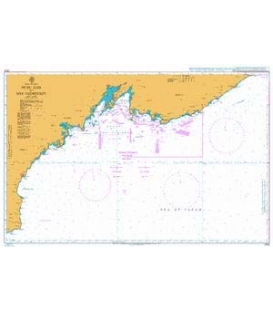 British Admiralty Nautical Chart 2432 Musu Dan to Mys Nizmennyy