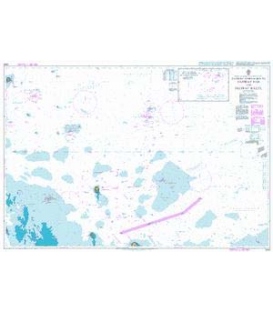 British Admiralty Nautical Chart 2444 Eastern Approaches to Jazirat Das and Jazirat Halul
