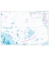 British Admiralty Nautical Chart 2444 Eastern Approaches to Jazirat Das and Jazirat Halul