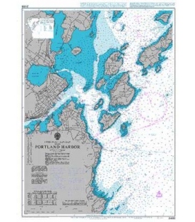 British Admiralty Nautical Chart 2488 Portland Harbor