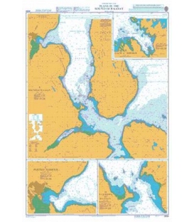 British Admiralty Nautical Chart 2534 Plans in the Sound of Raasay