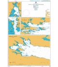 British Admiralty Nautical Chart 2550 Plans in East Falkland Island