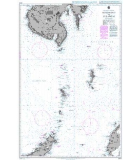 British Admiralty Nautical Chart 2575 Mindanao to Sulawesi