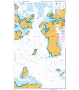 British Admiralty Nautical Chart 2581 Southern Approaches to Scapa Flow