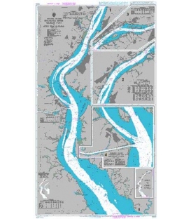 British Admiralty Nautical Chart 2603 Delaware River Delaware Point to Little Tinicum Island