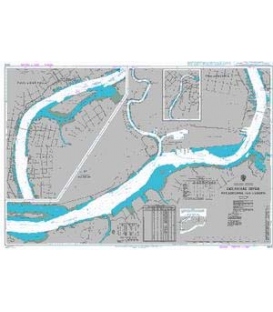 British Admiralty Nautical Chart 2604 Delaware River Philadelphia and Camden