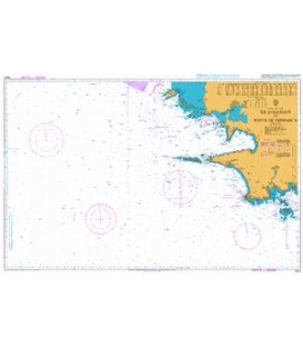 British Admiralty Nautical Chart 2643 Ile d'Ouessant to Pointe de Penmarc'h