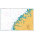 British Admiralty Nautical Chart 2674 Floro to Kristiansund